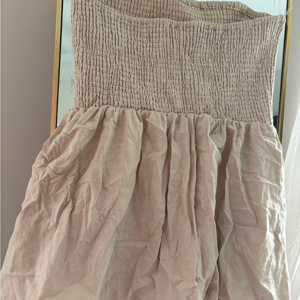 Meshki Beige Mini Dress